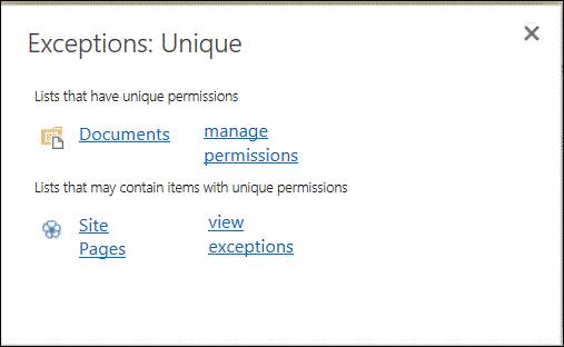 UniqueExceptions